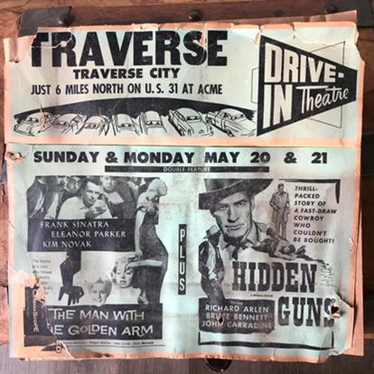 Traverse Drive-In Theatre - Old Ad From Ron Gross